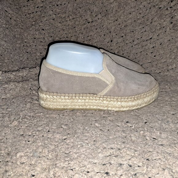 TONI PONS-Origens-Flatform Espadrilles-Light Brown Suede-Sz 37-Near Mint - Picture 5 of 8